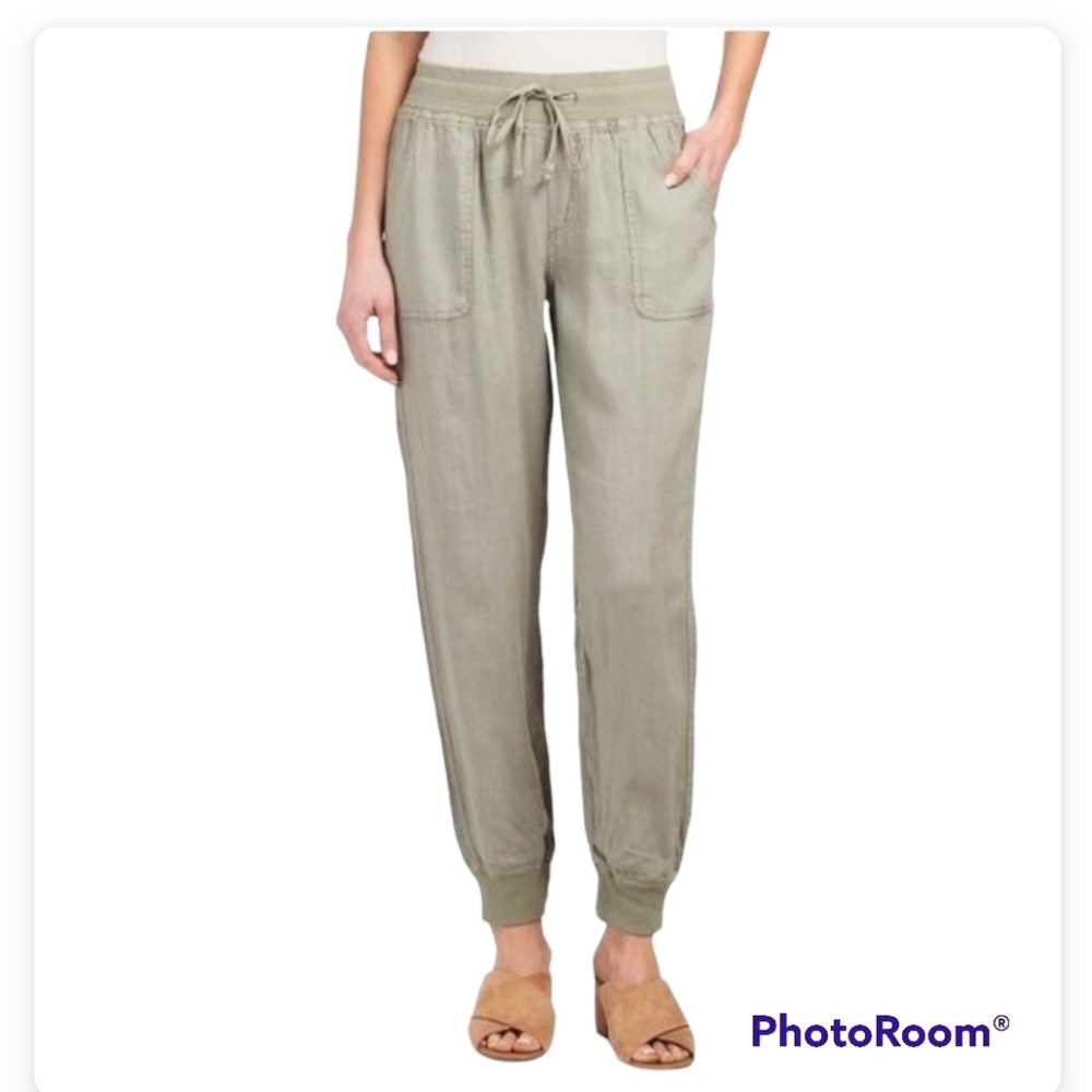 CC California 100% linen jogger pants